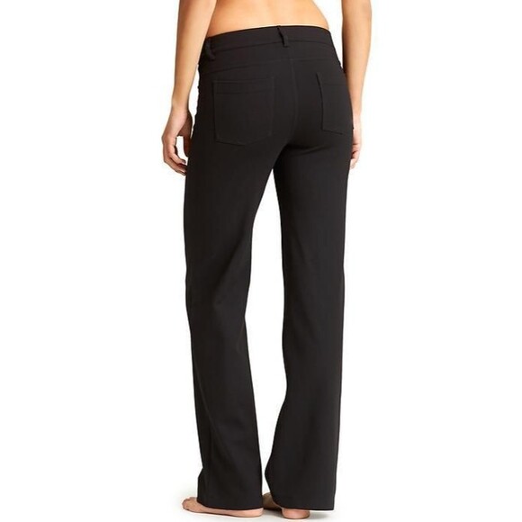 Womens Athleta 4 Black Pants Ponte Classic Zip Button Office Work New NWOT - Picture 5 of 9